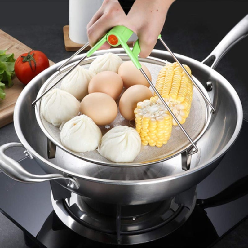 Fnoko Steaming Rack Household Stainless Steel Cooking Ware Thickened Steaming Rack Stand (10 inch) - Image 5